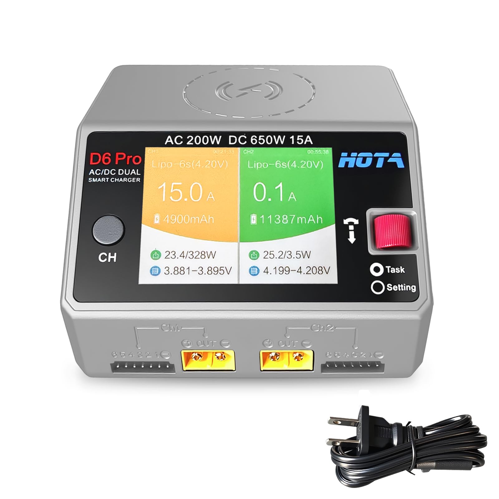 NEW HOTA D6 Pro 그레이 AC 200w DC - Drone Battery Smart 리뷰 및 가격