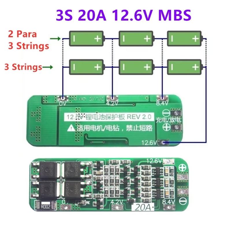 3S 20A 리튬 배터리 충전 보호 보드 18650 리 - Drone Battery 3S 리뷰 및 가격
